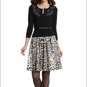 NWOT- White House Black Market, Leopard Full Skirt